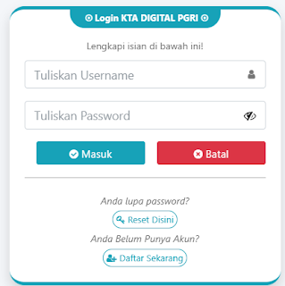 Register PGRI Muarawahau - Persatuan Guru Republik Indonesia Cabang Muarawahau